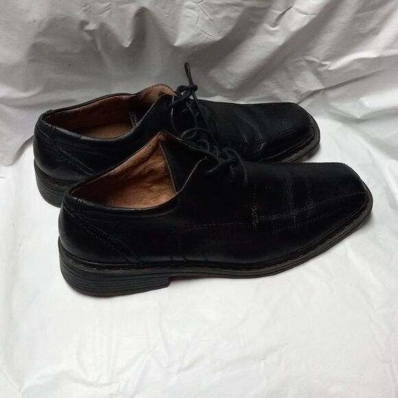 Florsheim Shoes Mens 11 Casual Oxfords Black Leather Derby Comfort main image 6